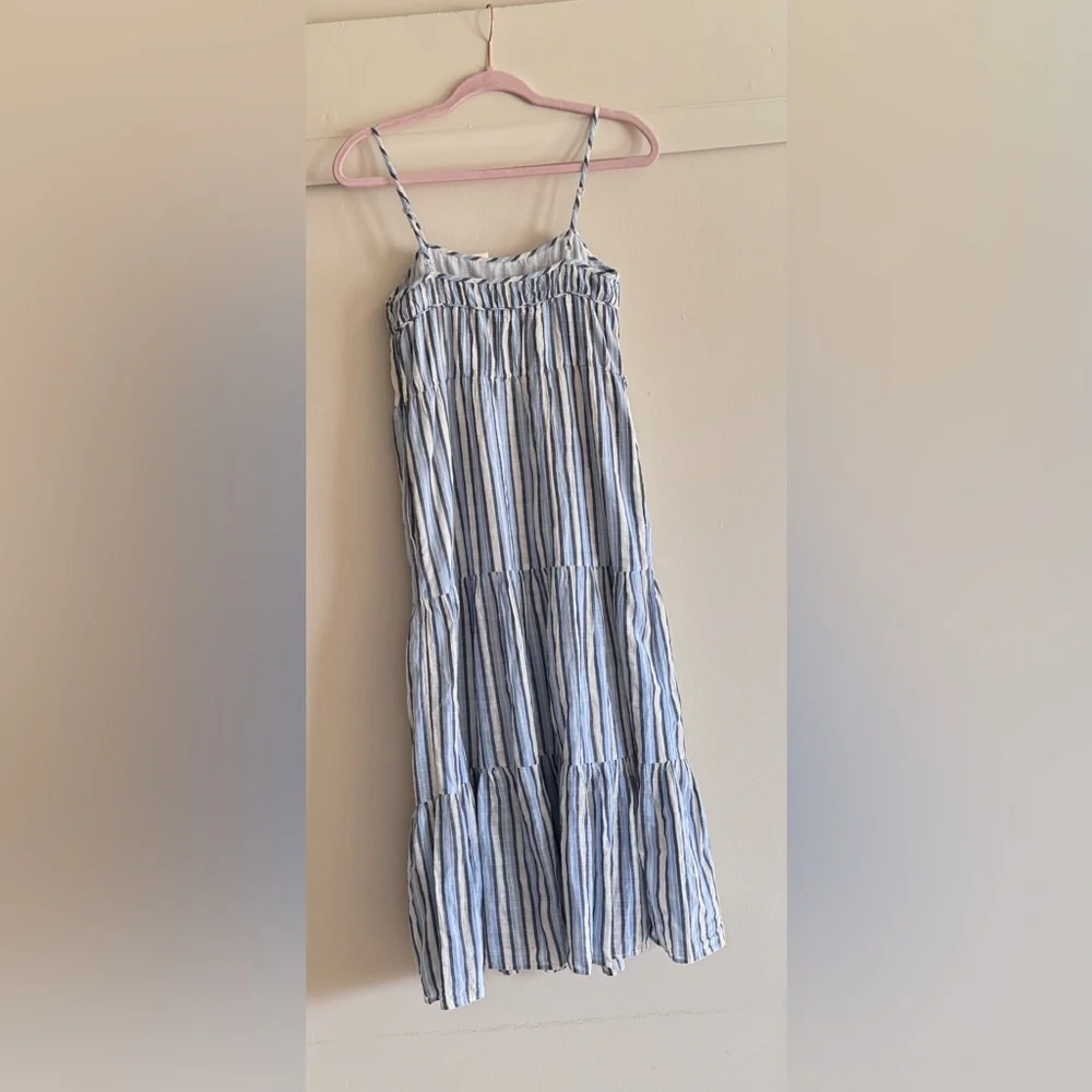 Aerie Striped Tiered Maxi Dress Sz XS - Picture 4 of 9